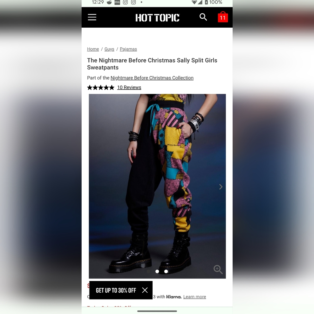 Iso these split Sally pants ( in large )  from Hot Topic